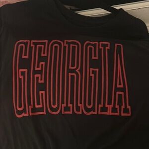 Black Georgia Ladies Shirt